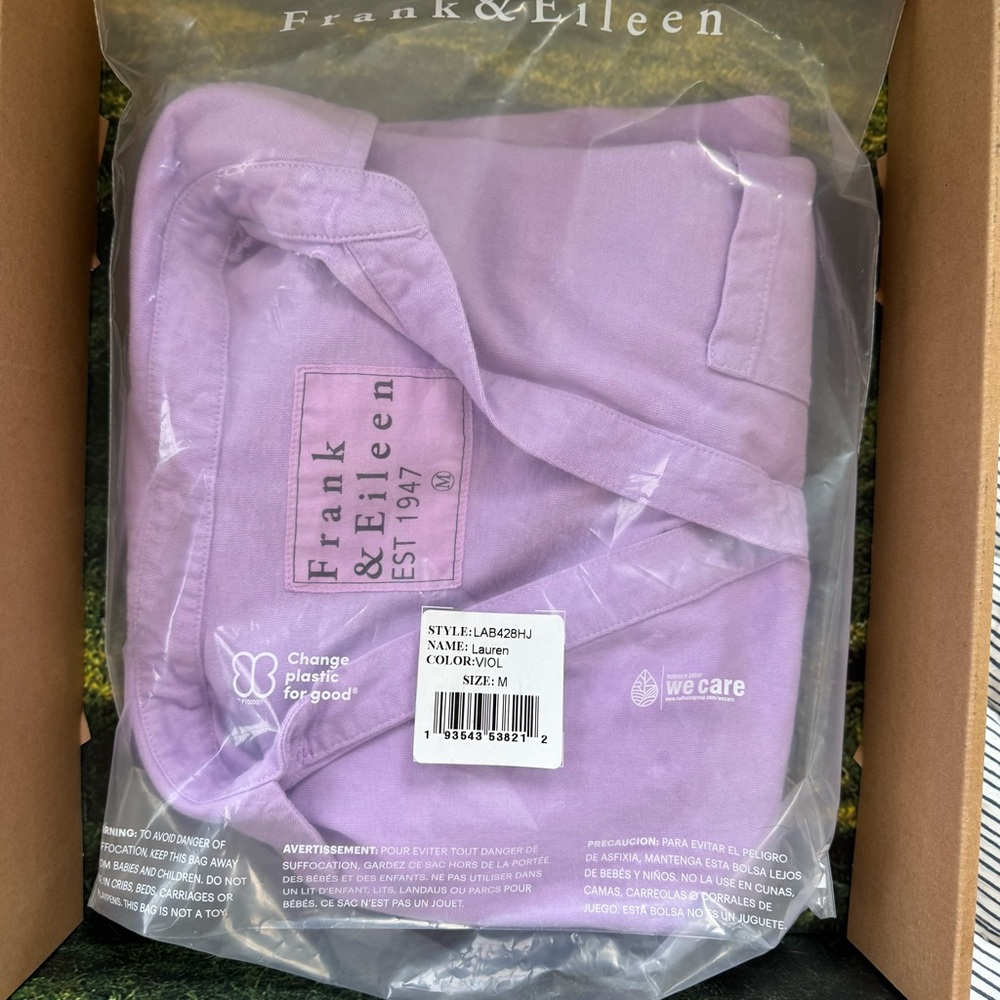 NWT Frank & Eileen Lauren Violet Polo Dress, Women’s Size Medium - Picture 6 of 9